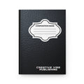 Composition Book Hardcover Journal — Classic Black Leatherette Notebook for School, Notes & Creative Writing