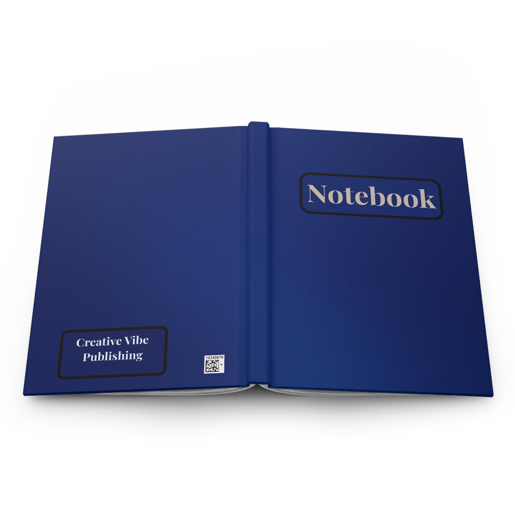 Notebook Hardcover Journal — Classic Navy Matte Journal for Writing & Notes