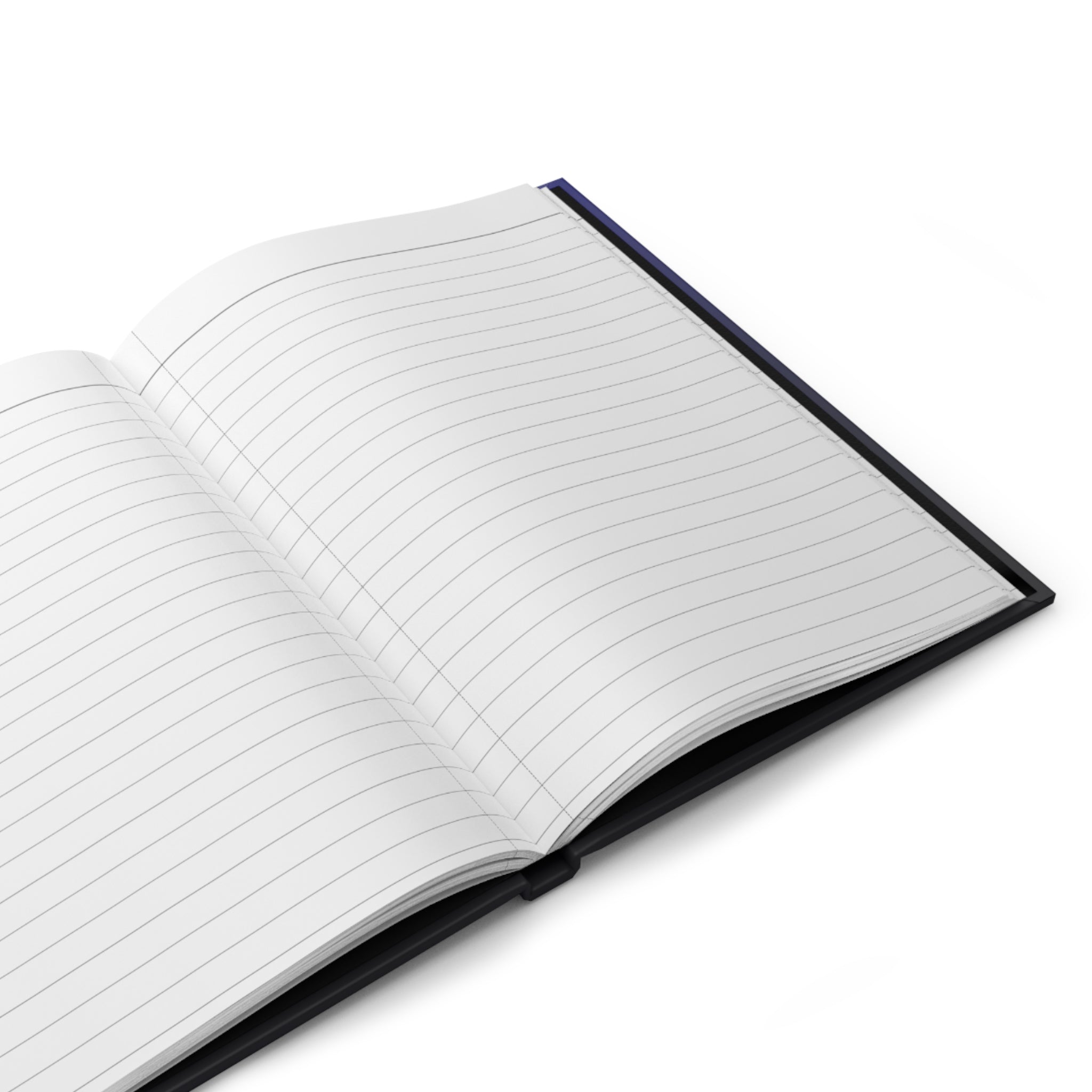 Midnight Gradient Hardcover Journal — Matte Blue to Black Notebook
