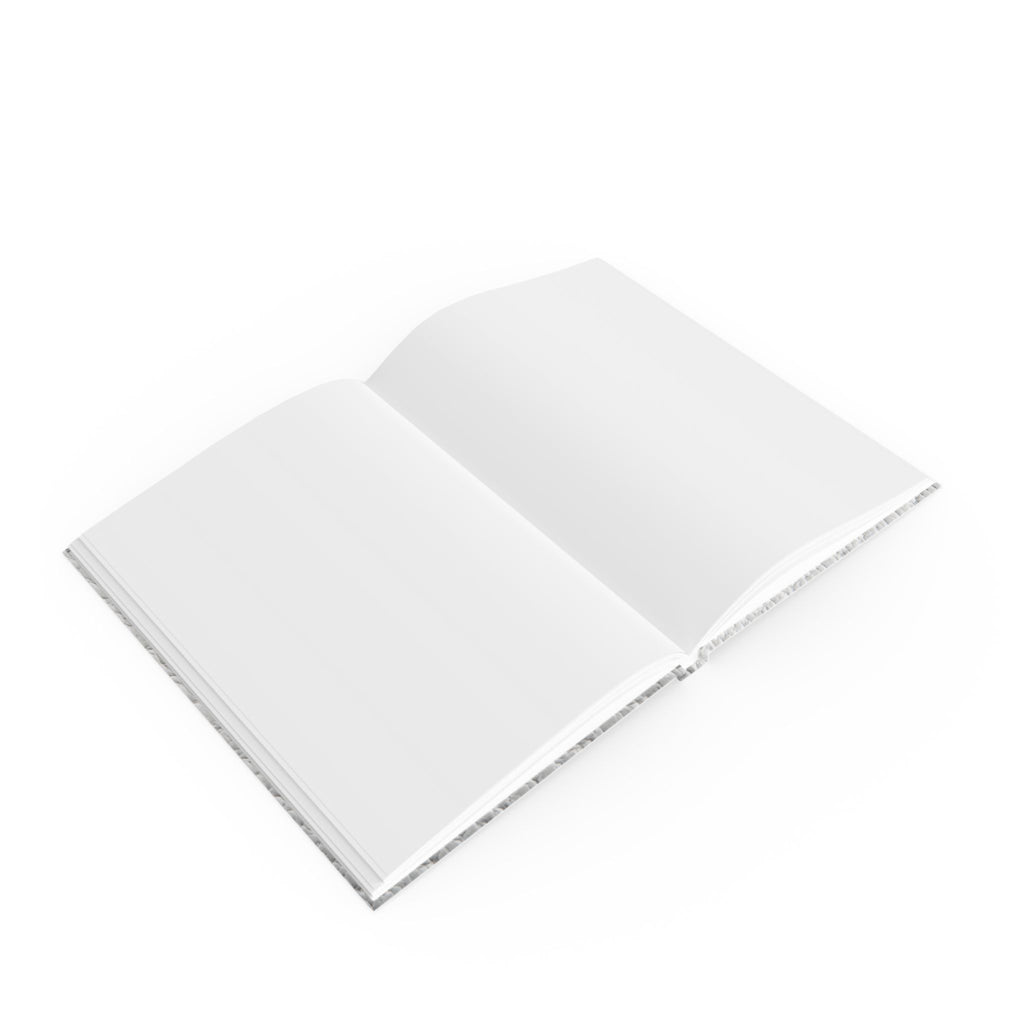White Leather Texture Journal — "NOTEBOOK" Cover with Creative Vibe Publishing