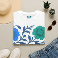 Floral Blue-Green Tee