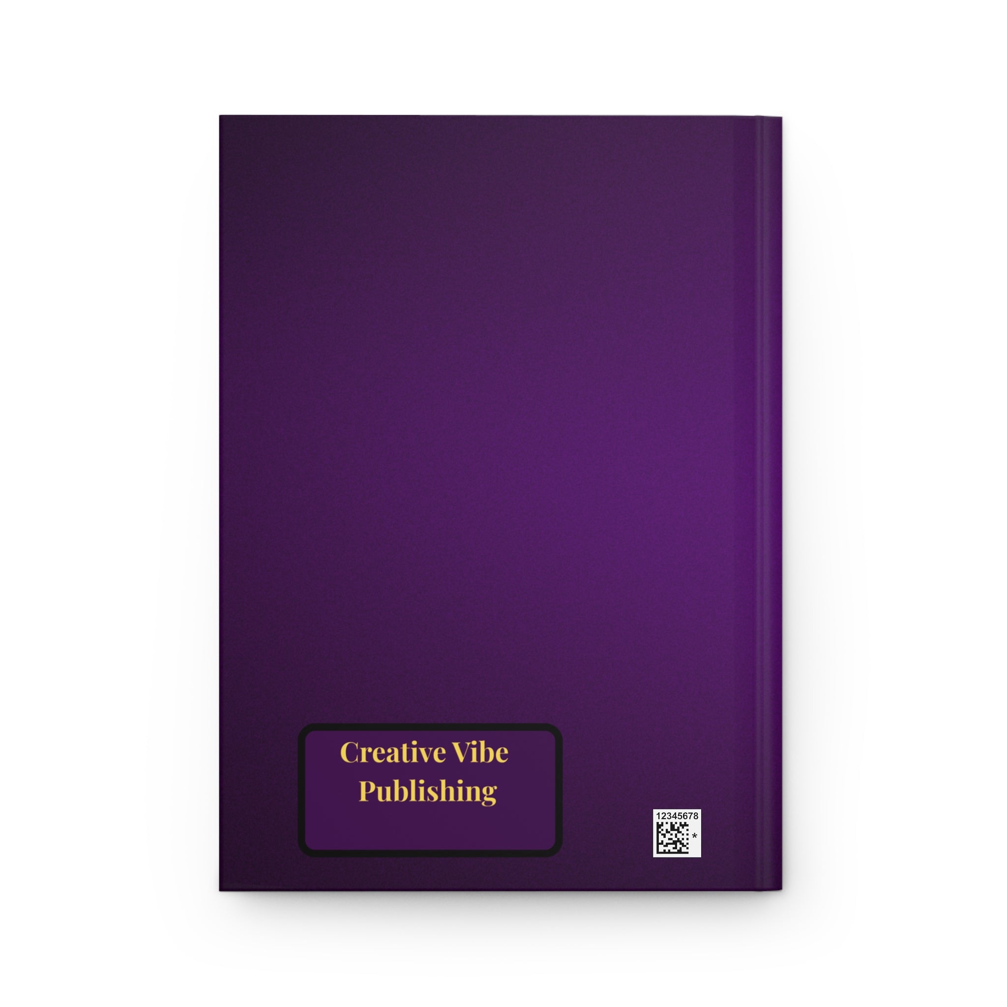 Purple Hardcover Notebook – "Notebook" Gold Label Journal for Notes & Creative Vibes