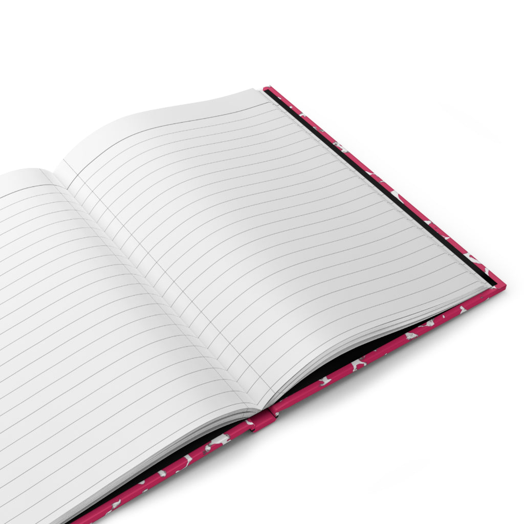 Pink Composition Hardcover Journal — "Composition Book" Matte Notebook for School, Notes & Creative Writing
