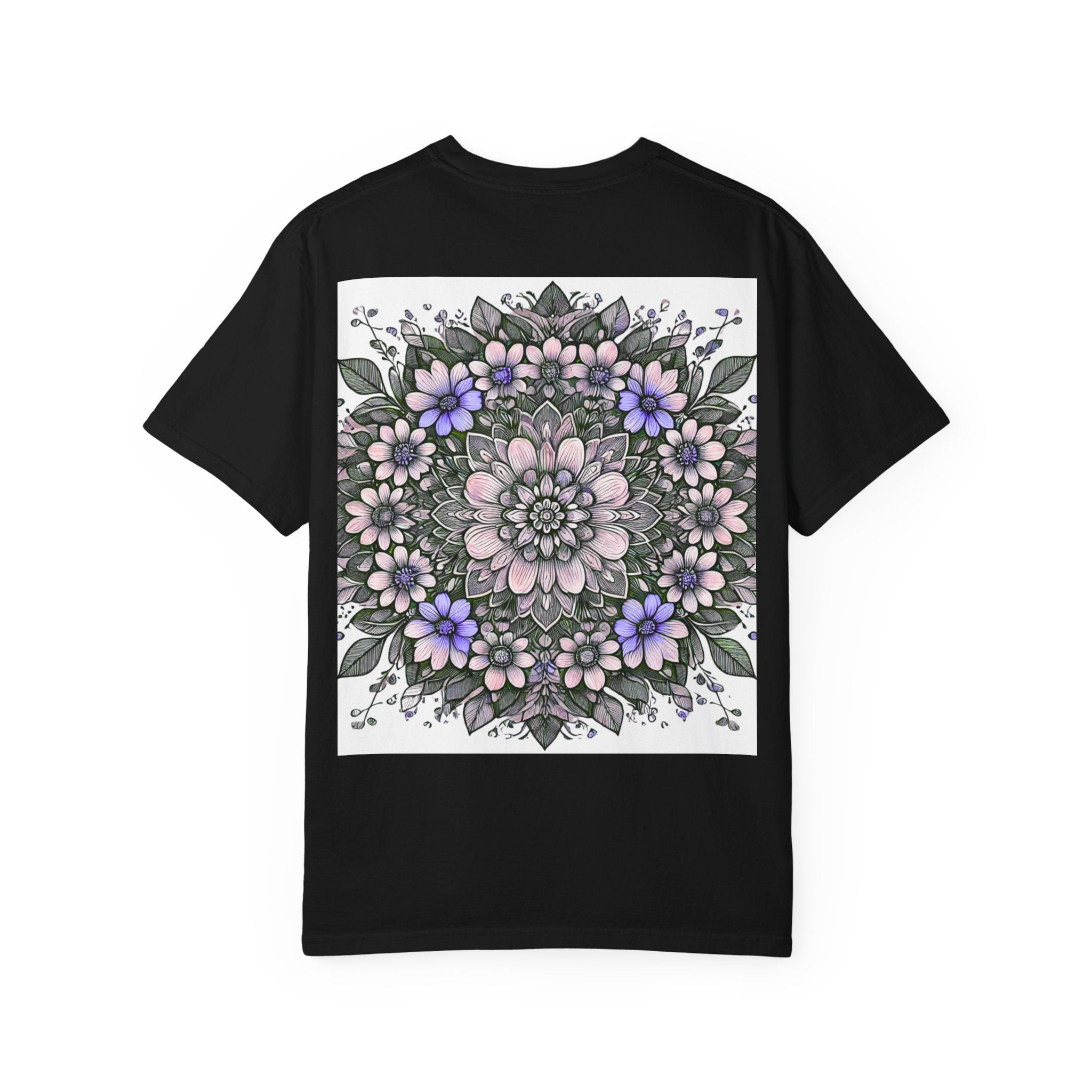 Floral Mandala T-Shirt — Pastel Garden Blossom Tee