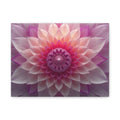 Pink Lotus Mandala Matte Canvas Wall Art - Stretched 1.25"