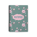 Floral Rose Spiral Notebook — Ruled 120-Page Journal