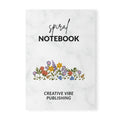 Marble Floral Notebook — "Spiral Notebook" A5 Softcover Journal