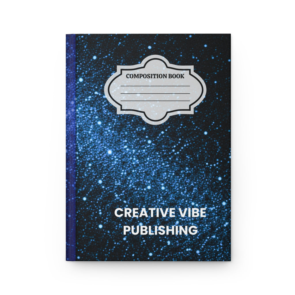 Hardcover Journal — Blue Galaxy Composition Book ("Creative Vibe Publishing")