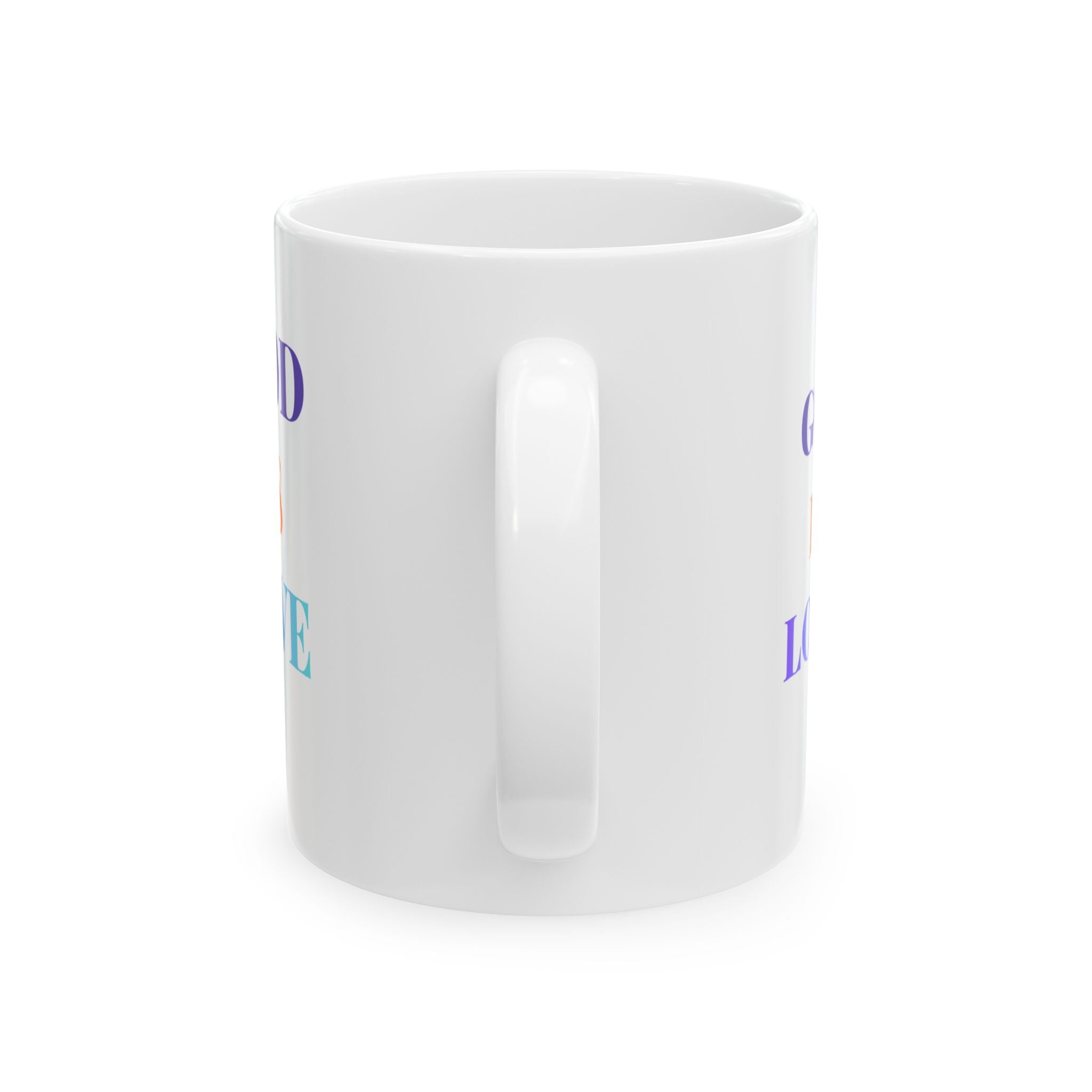 Inspirational Faith Mug – "God Is Love" Ceramic Coffee Cup (11oz & 15oz)