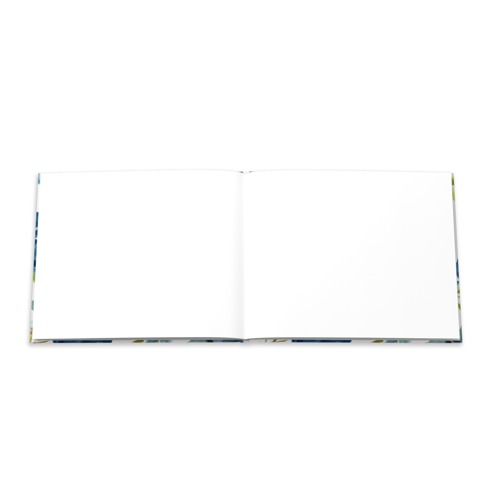Blue Floral Hardcover Photo Book – Personalized Keepsake Album