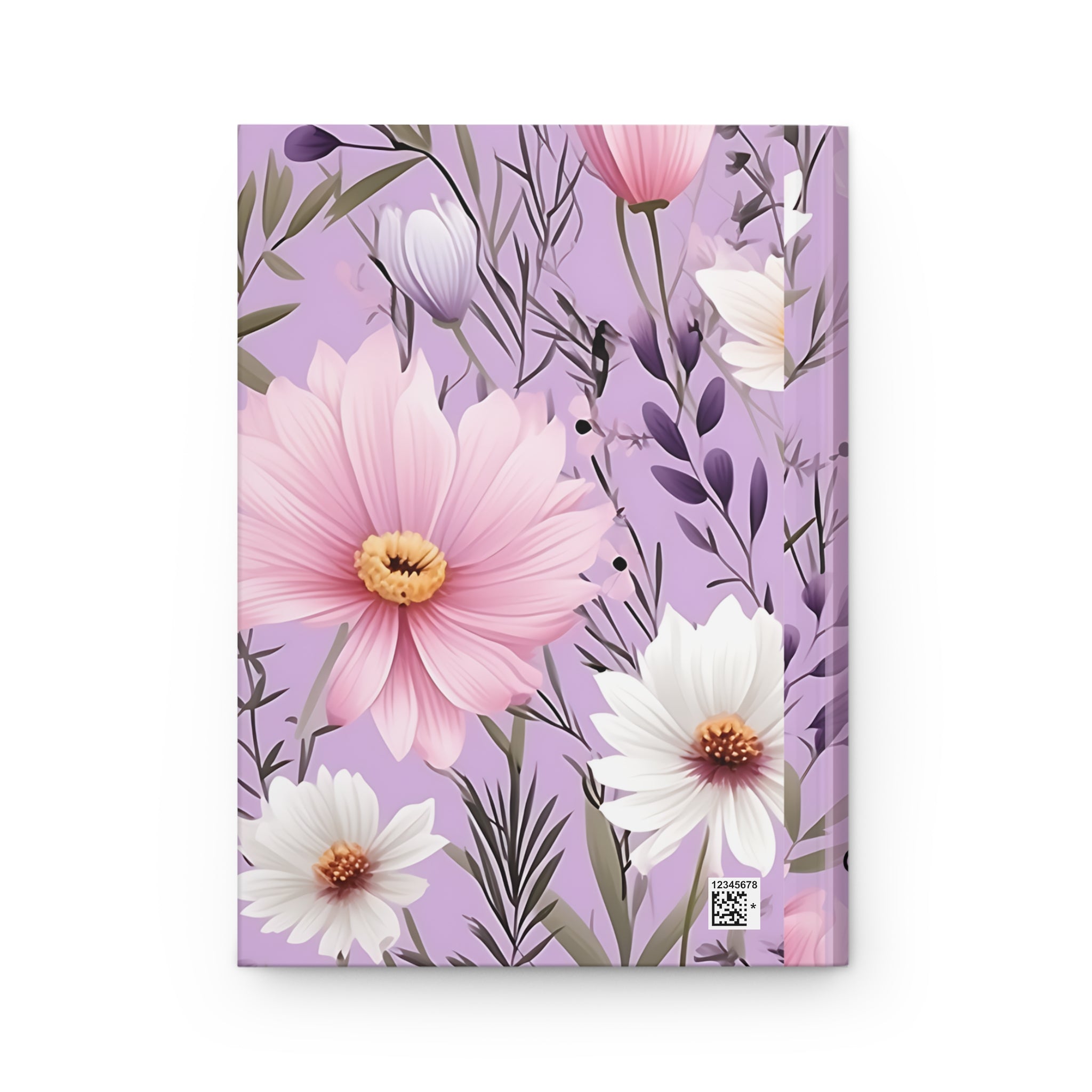 Floral Lavender Hardcover Journal – Pink Daisy Luxury Notebook for Journaling & Notes