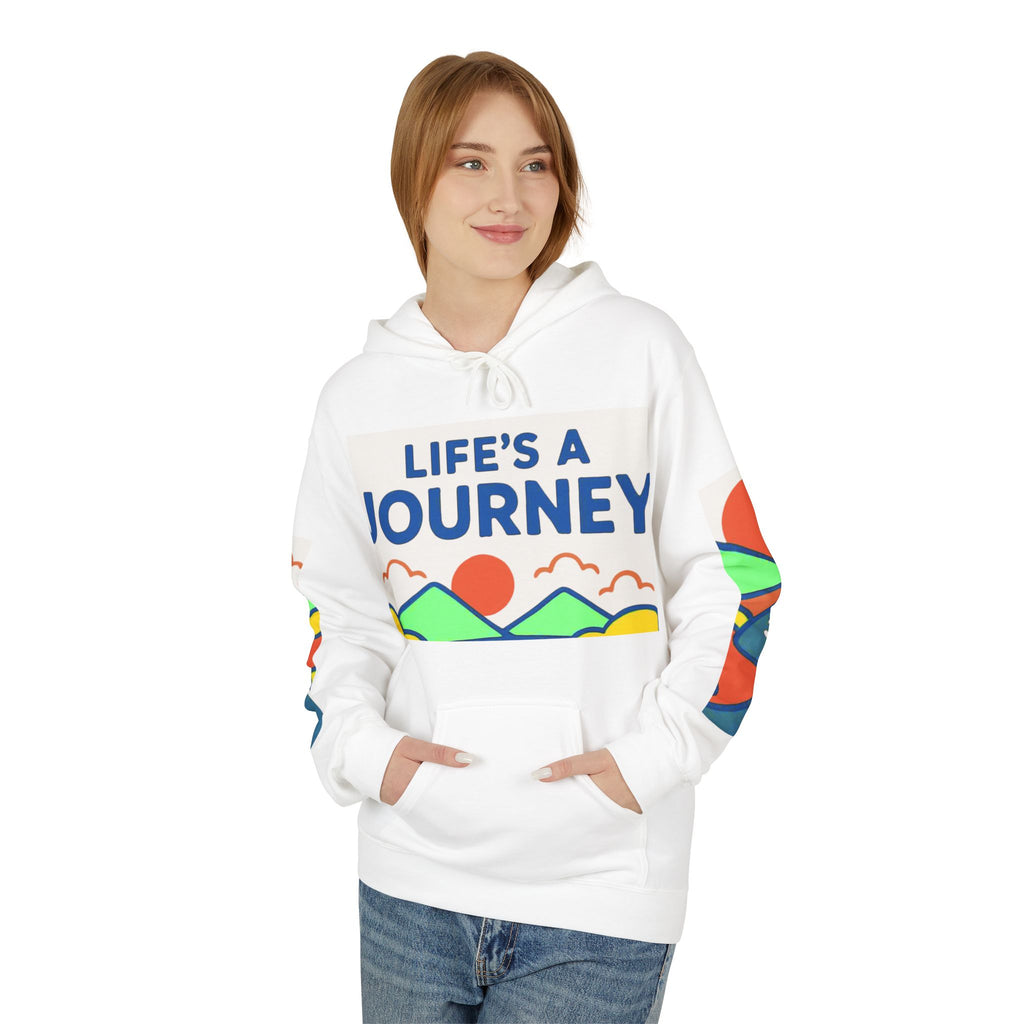 Life's a Journey Hoodie — Inspirational Road Trip Graphic Pullover