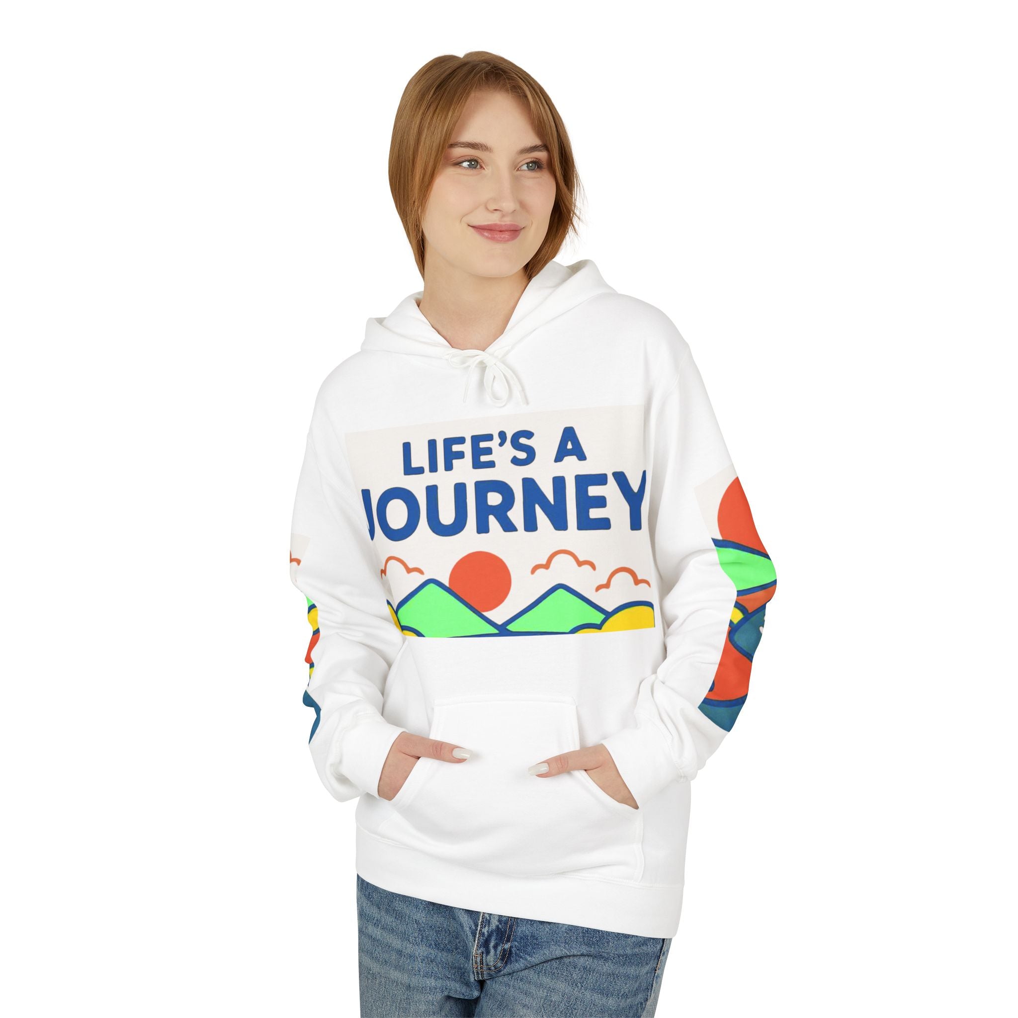 Life's a Journey Hoodie — Inspirational Road Trip Graphic Pullover