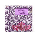 Floral Lace Hardcover Photo Book — Purple Vintage Keepsake