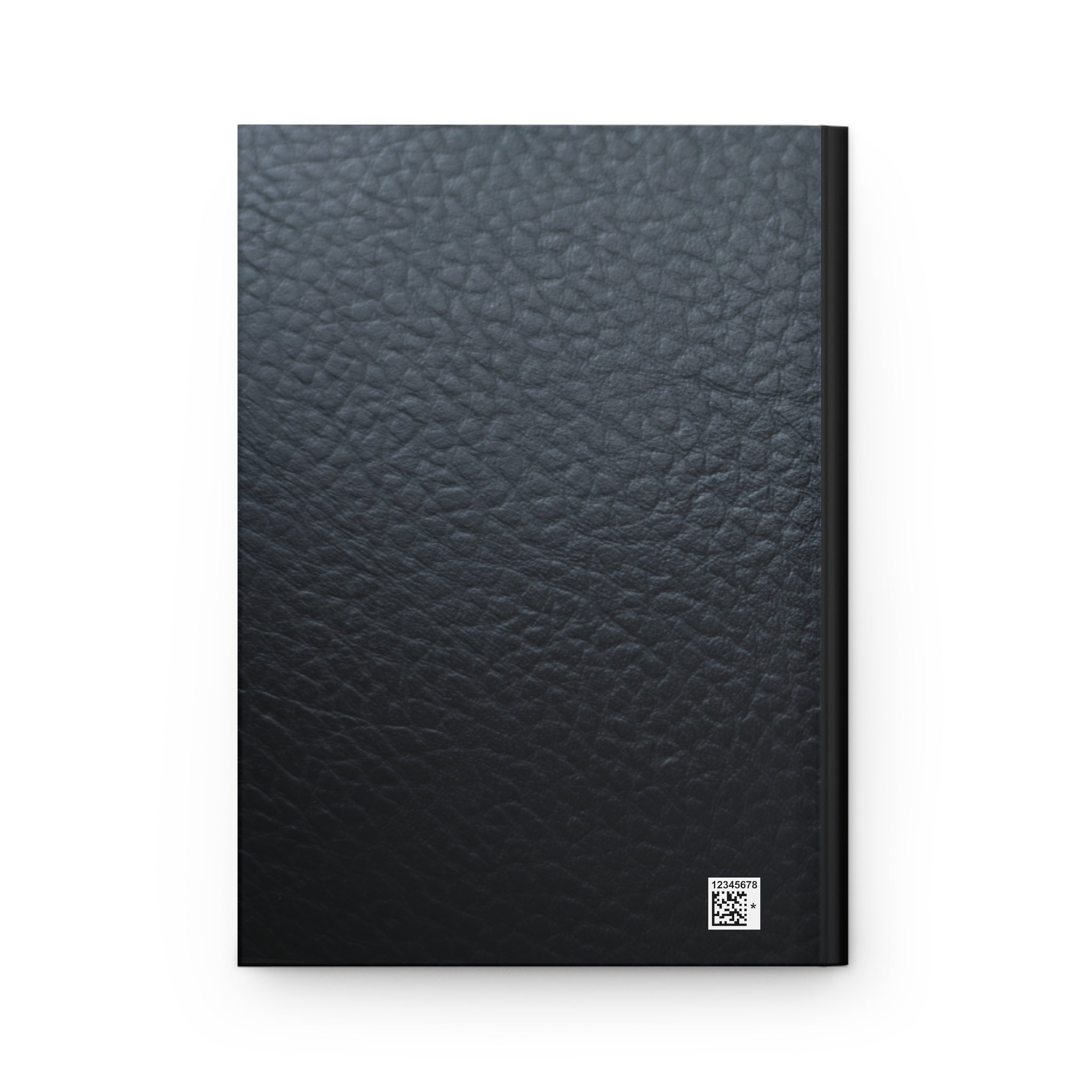 Composition Book Hardcover Journal — Classic Black Leatherette Notebook for School, Notes & Creative Writing