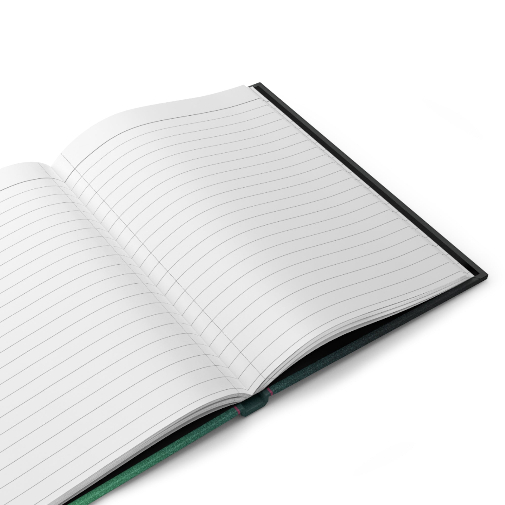 Hardcover Notebook — Green Matte "NOTEBOOK" Journal for School, Work & Gifts