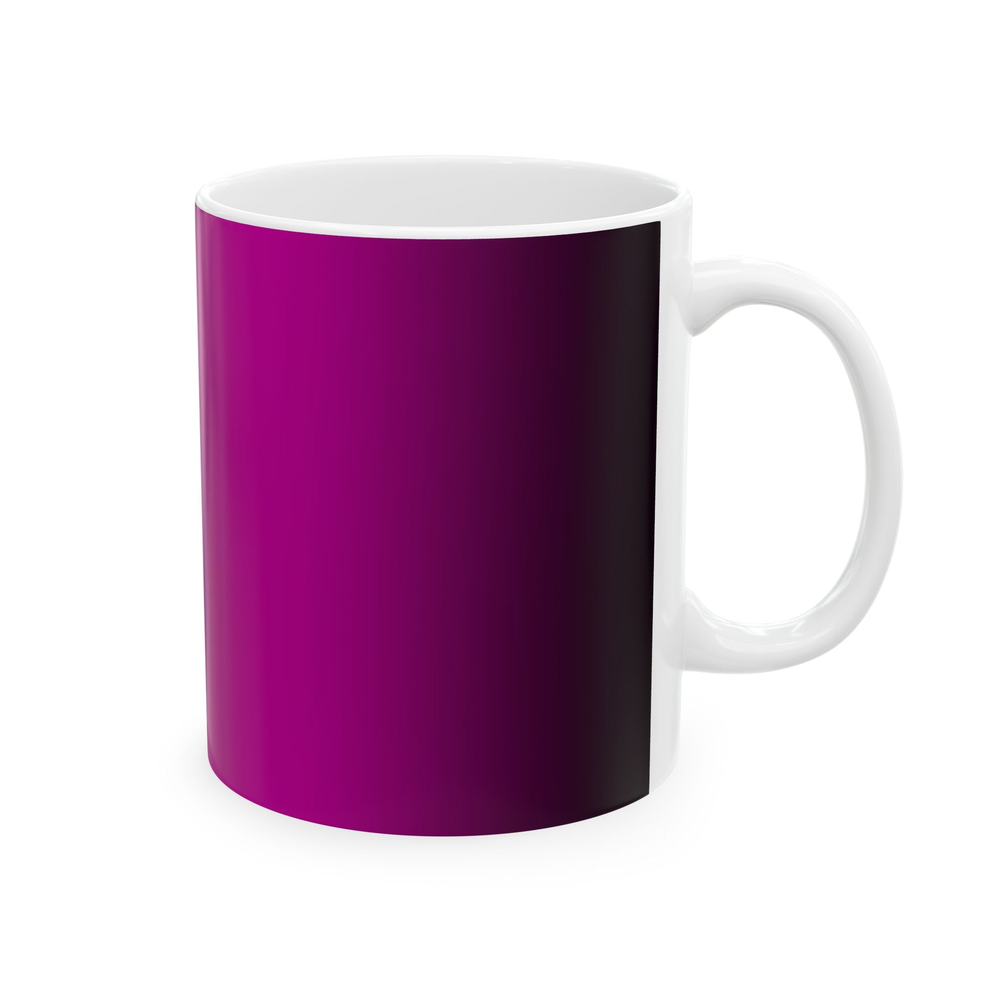 Magenta Gradient Ceramic Mug (11oz & 15oz) — Bold Ombre Coffee Cup