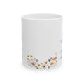 Floral 'Jesus Loves You' Ceramic Mug — Inspirational Christian Coffee Cup (11oz, 15oz)