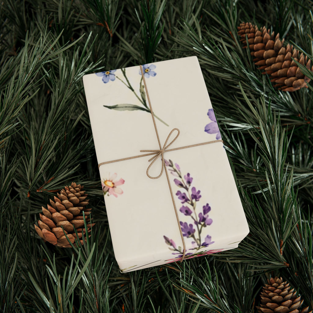 Botanical Floral Wrapping Paper Roll — Wildflower Gift Wrap