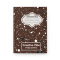 Composition Book Hardcover Journal — Brown Splatter Creative Vibe Notebook