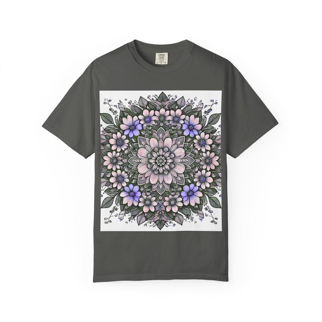 Floral Mandala T-Shirt — Pastel Garden Blossom Tee