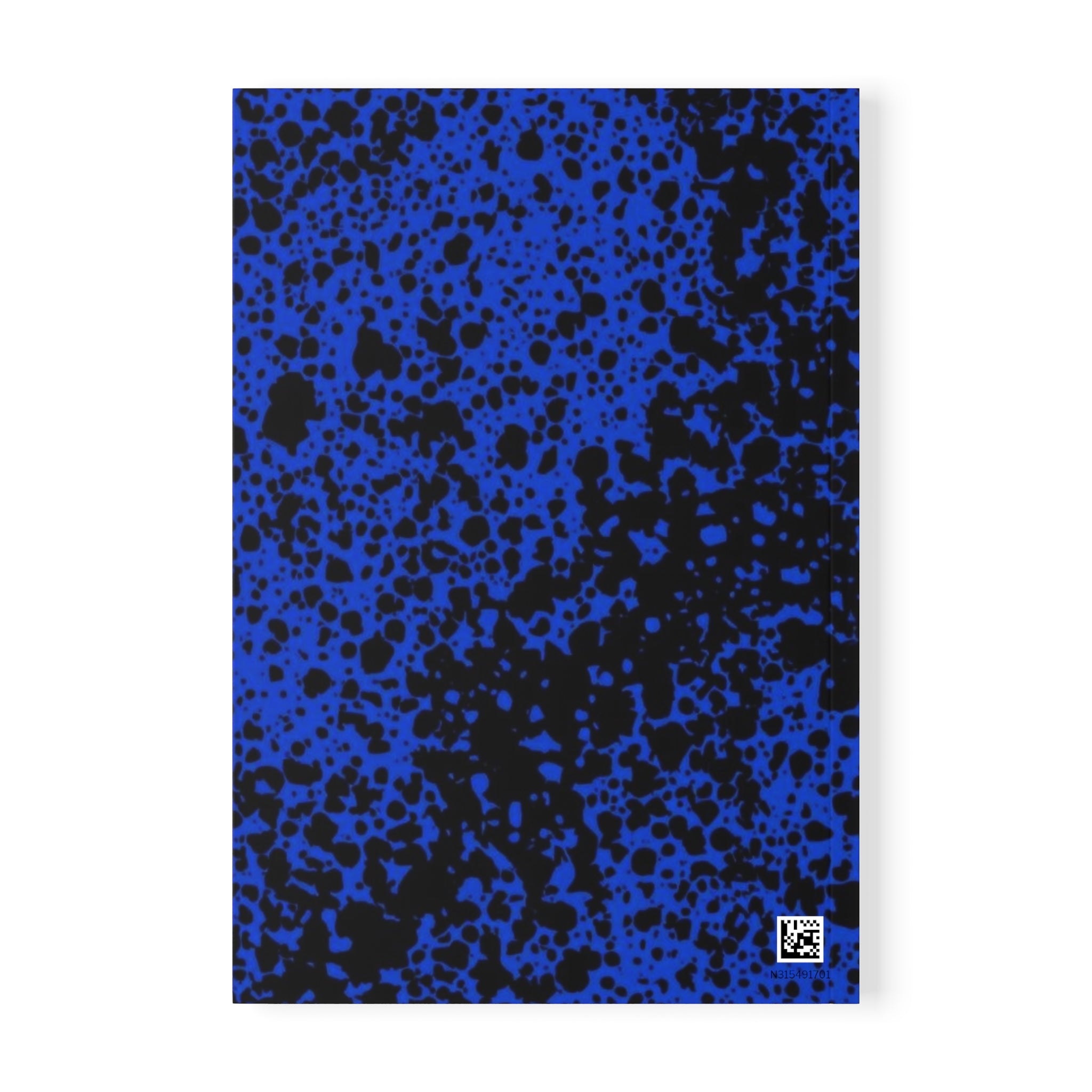 Composition Book-Style A5 Notebook — Blue Speckled Cover, 'Creative Vibe Publishing'