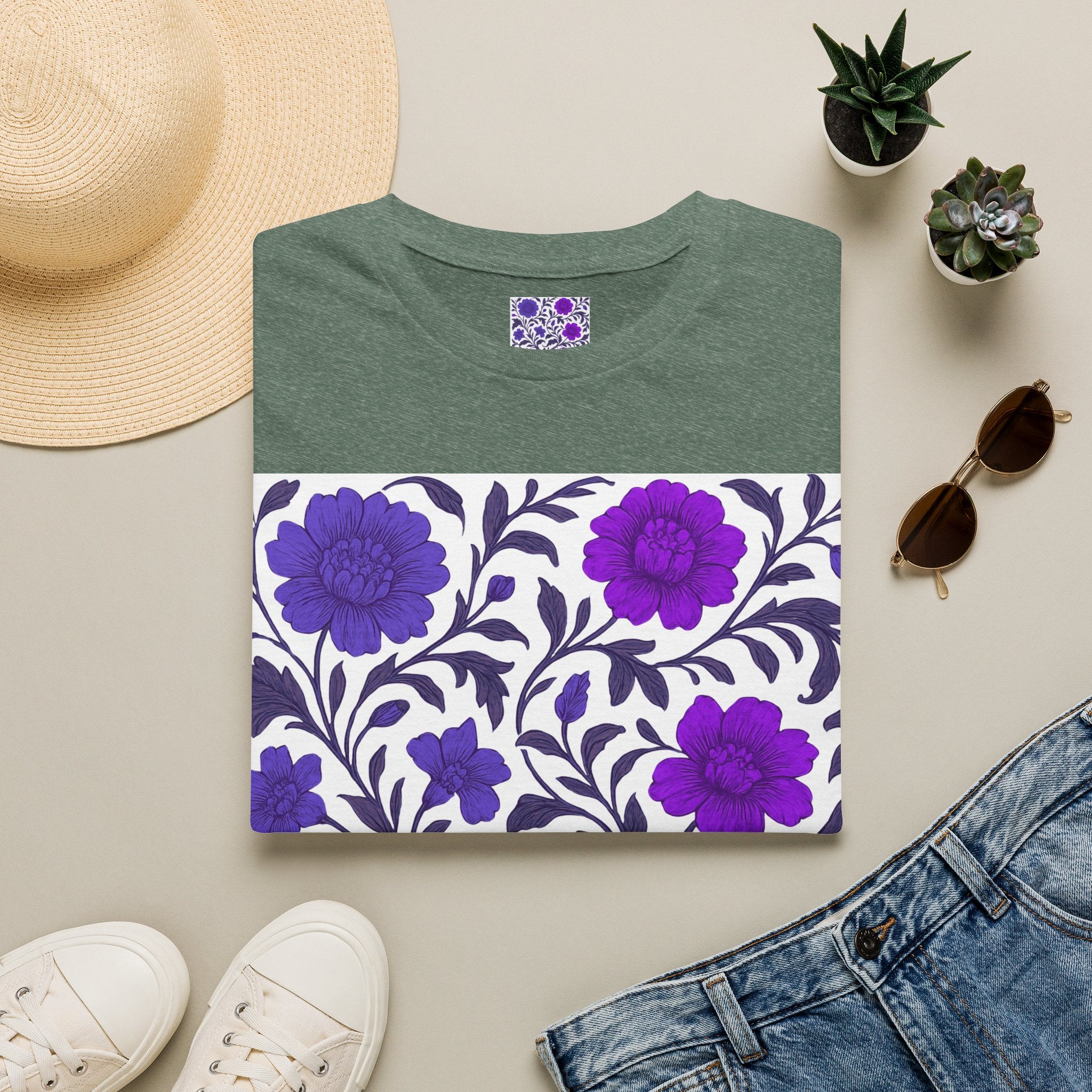 Floral Purple Bloom T-Shirt