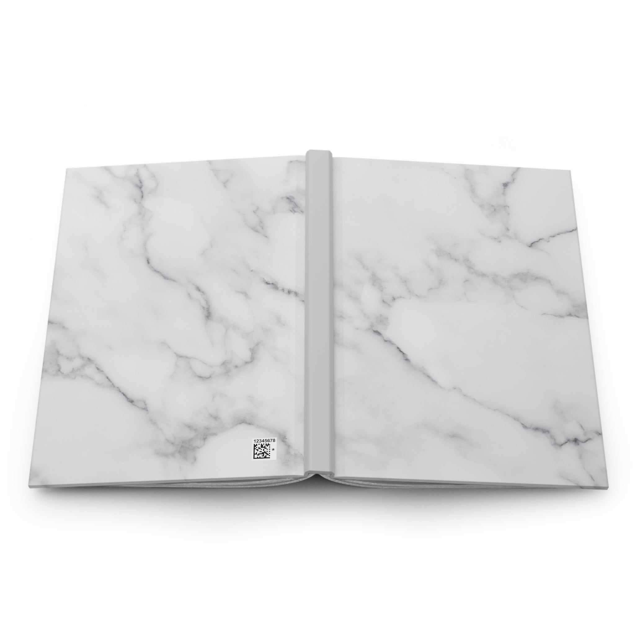 Marble Hardcover Journal — Elegant White Marble Notebook for Notes & Planning
