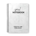 Marble Spiral Notebook — 'Spiral Notebook' Cover, A5 Wirobound Journal