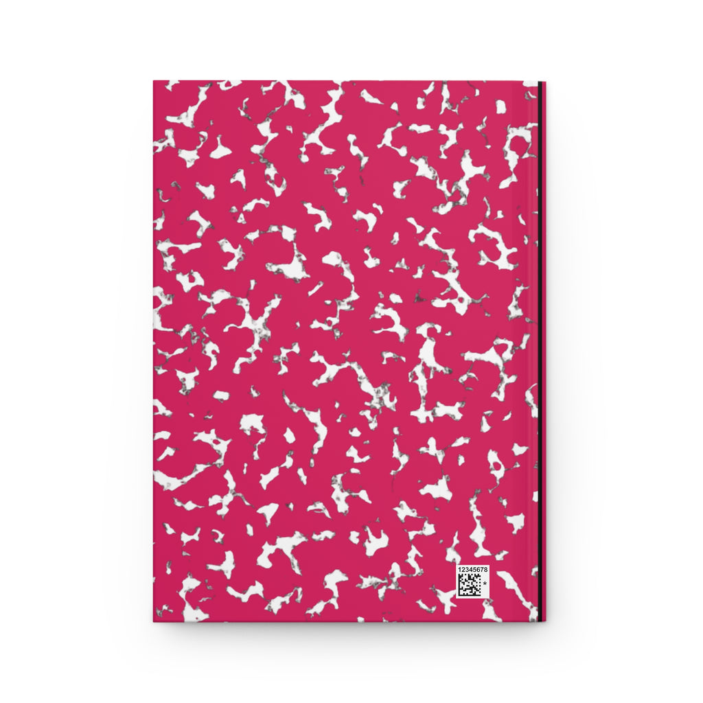 Pink Composition Hardcover Journal — "Composition Book" Matte Notebook for School, Notes & Creative Writing