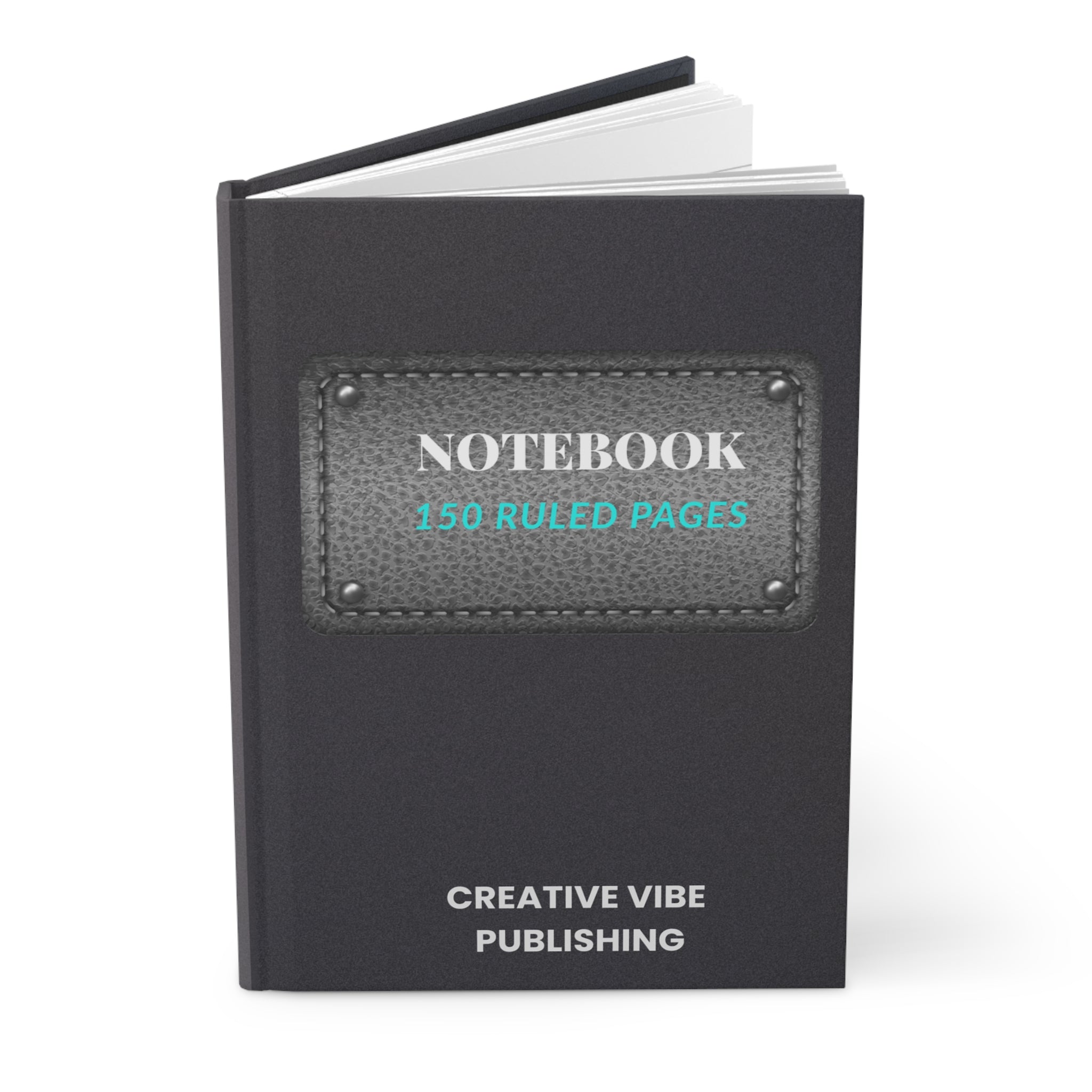 Notebook Journal - 'Notebook 150 Ruled Pages' Hardcover Matte, 150 Lined Pages for Note-taking & Creative Writing