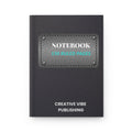 Notebook Journal - 'Notebook 150 Ruled Pages' Hardcover Matte, 150 Lined Pages for Note-taking & Creative Writing