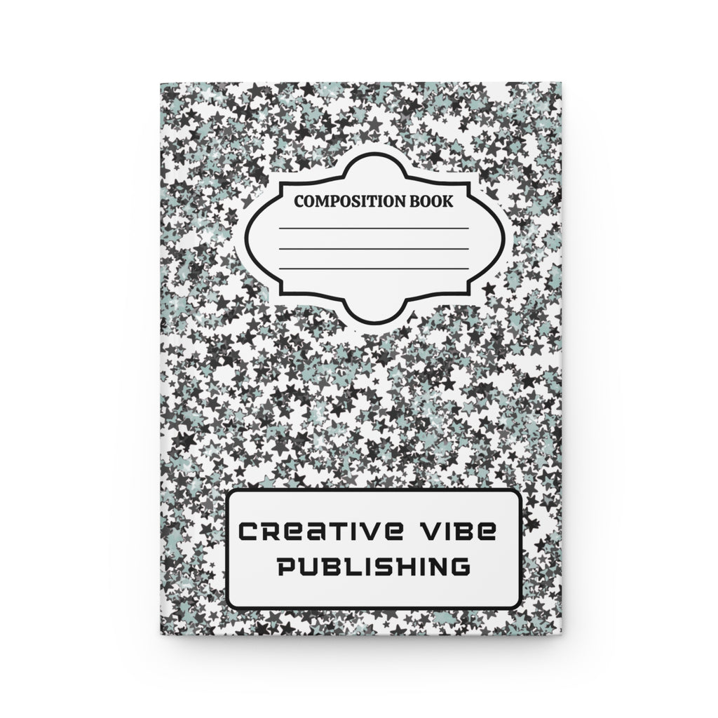 Composition-Style Hardcover Journal — 'Creative Vibe Publishing' Notebook (Matte)