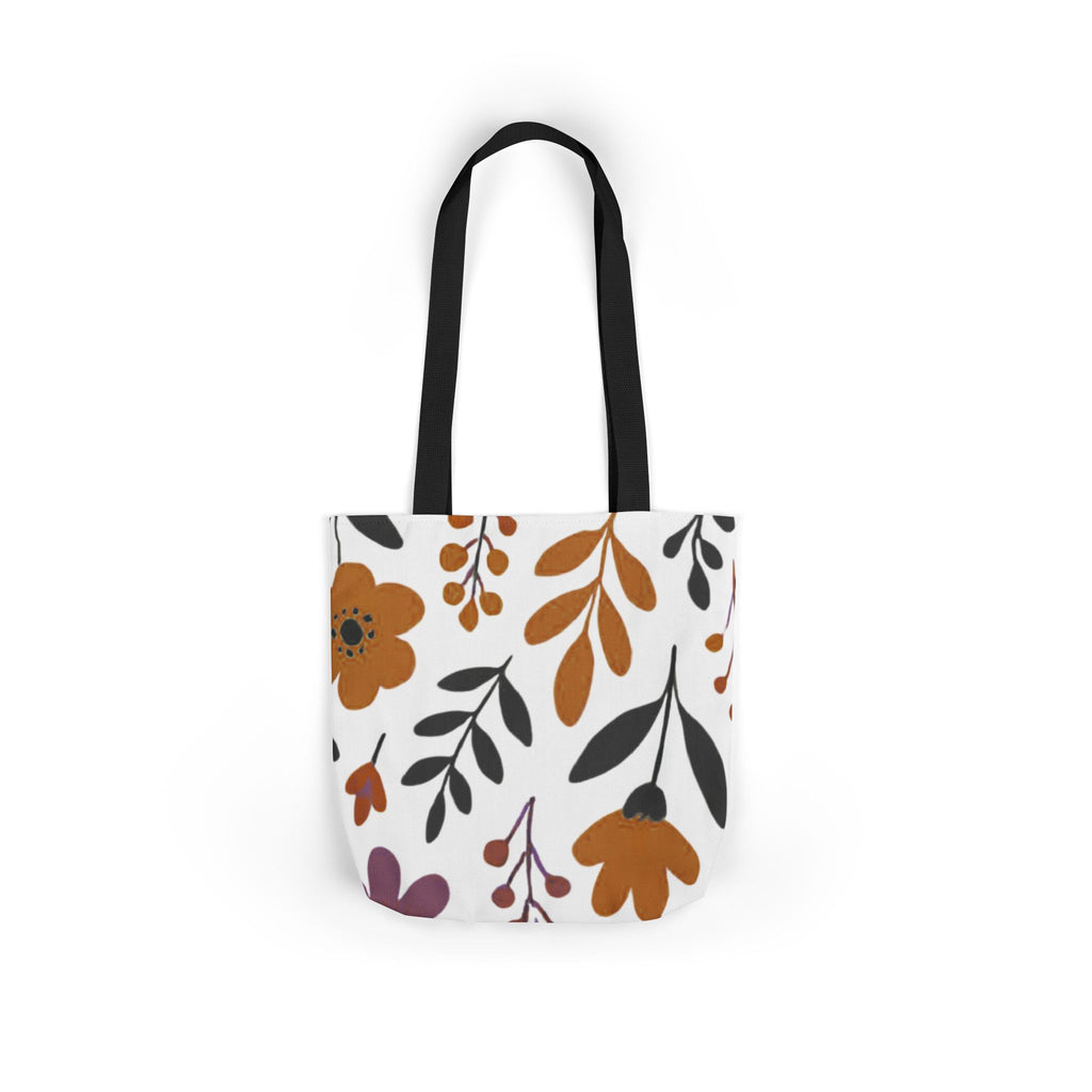 Floral Canvas Tote Bag — Autumn Wildflower Print