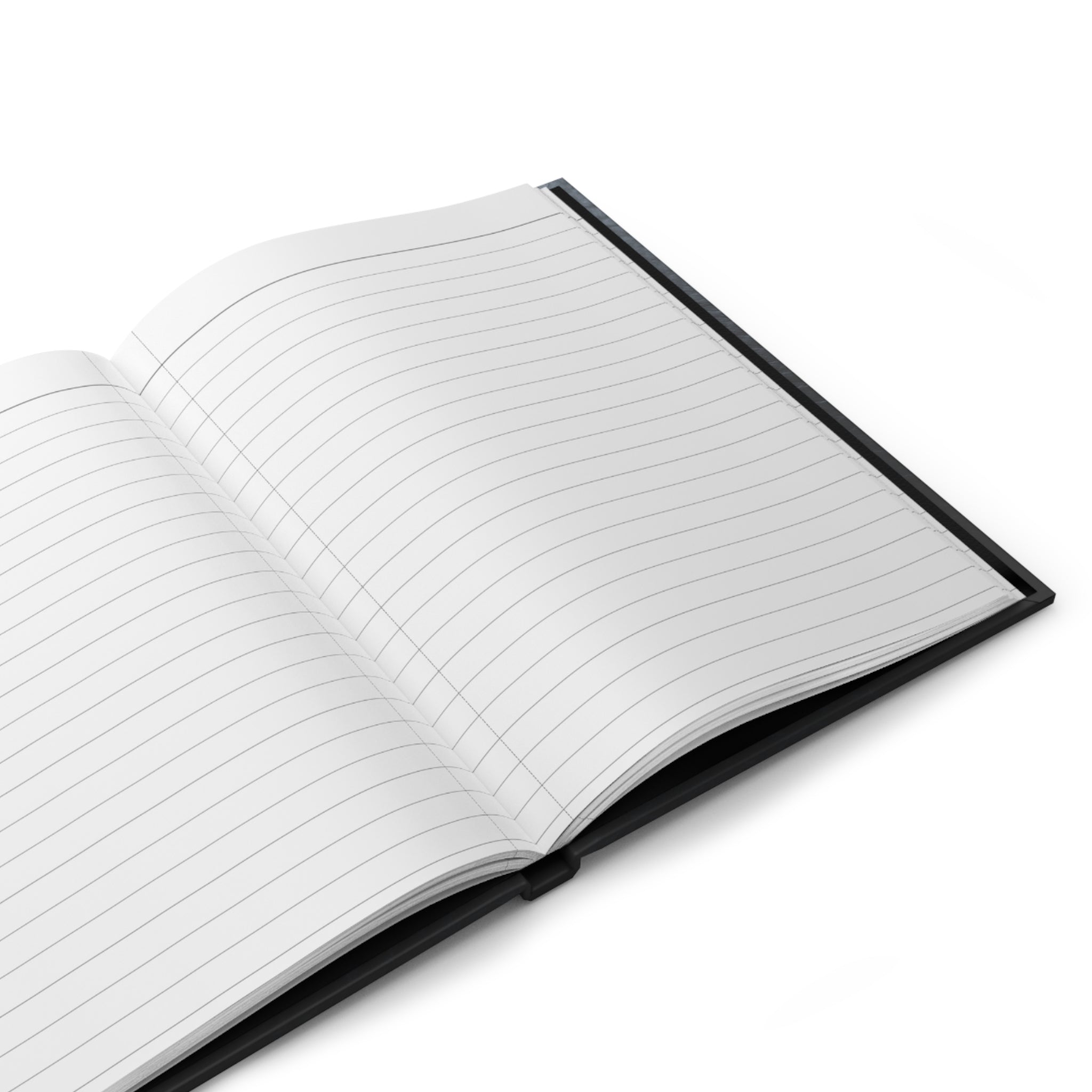 Composition Book Hardcover Journal — Classic Black Leatherette Notebook for School, Notes & Creative Writing