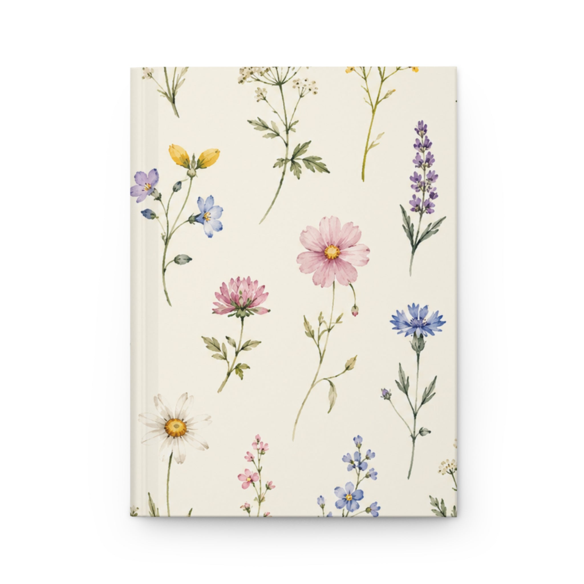 Hardcover Journal — Wildflower Botanical Notebook (Matte)