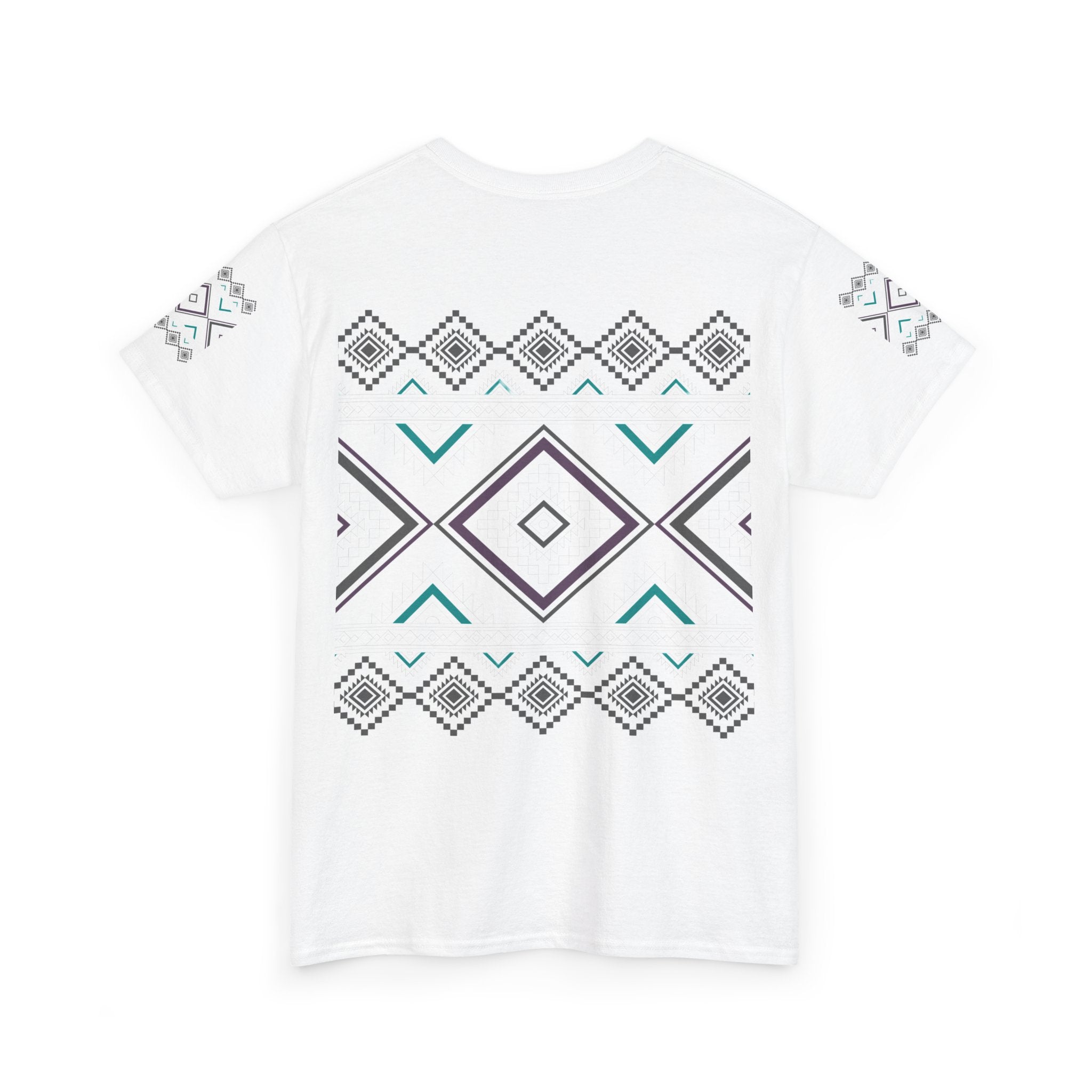 Geometric Aztec Tee — Tribal Diamond Pattern T-Shirt