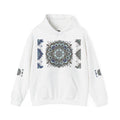 Mandala Floral Hoodie — Blue Ornamental Graphic Sweatshirt