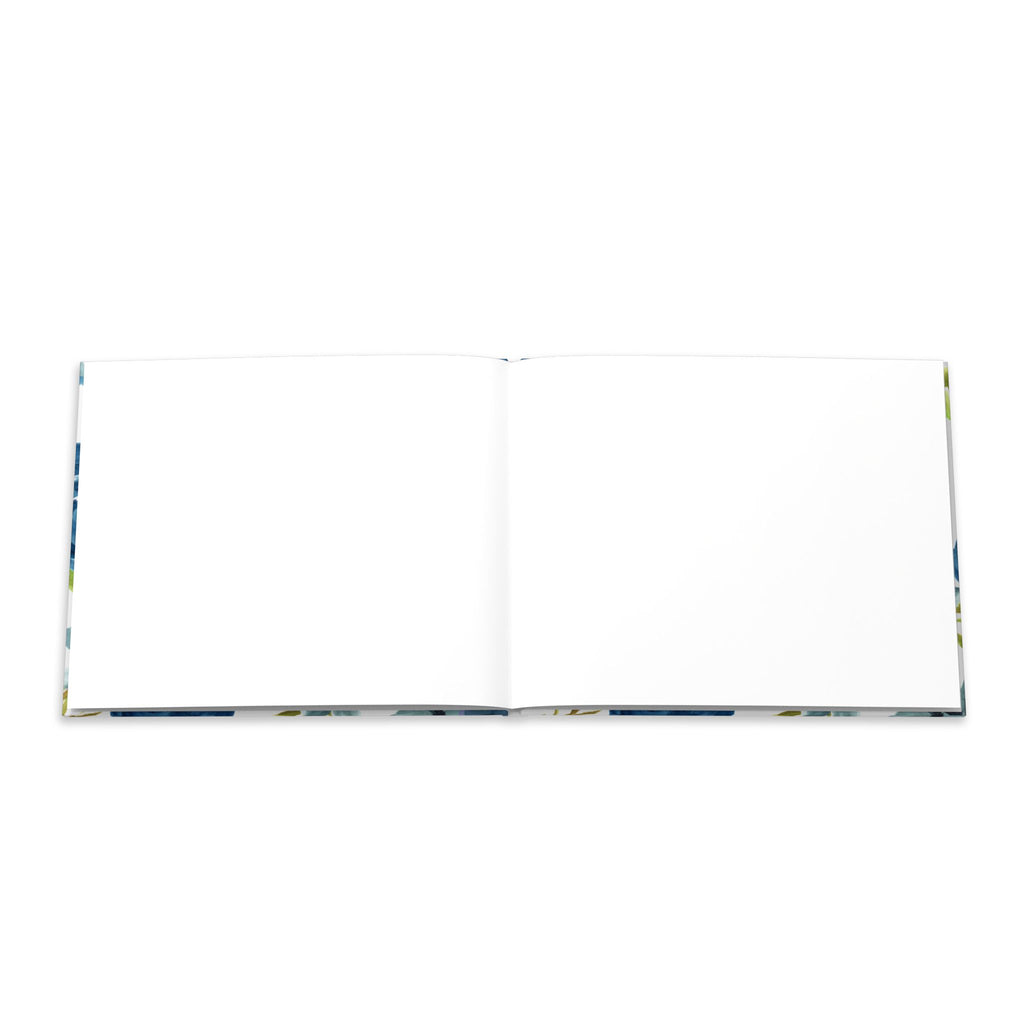 Blue Floral Hardcover Photo Book – Personalized Keepsake Album
