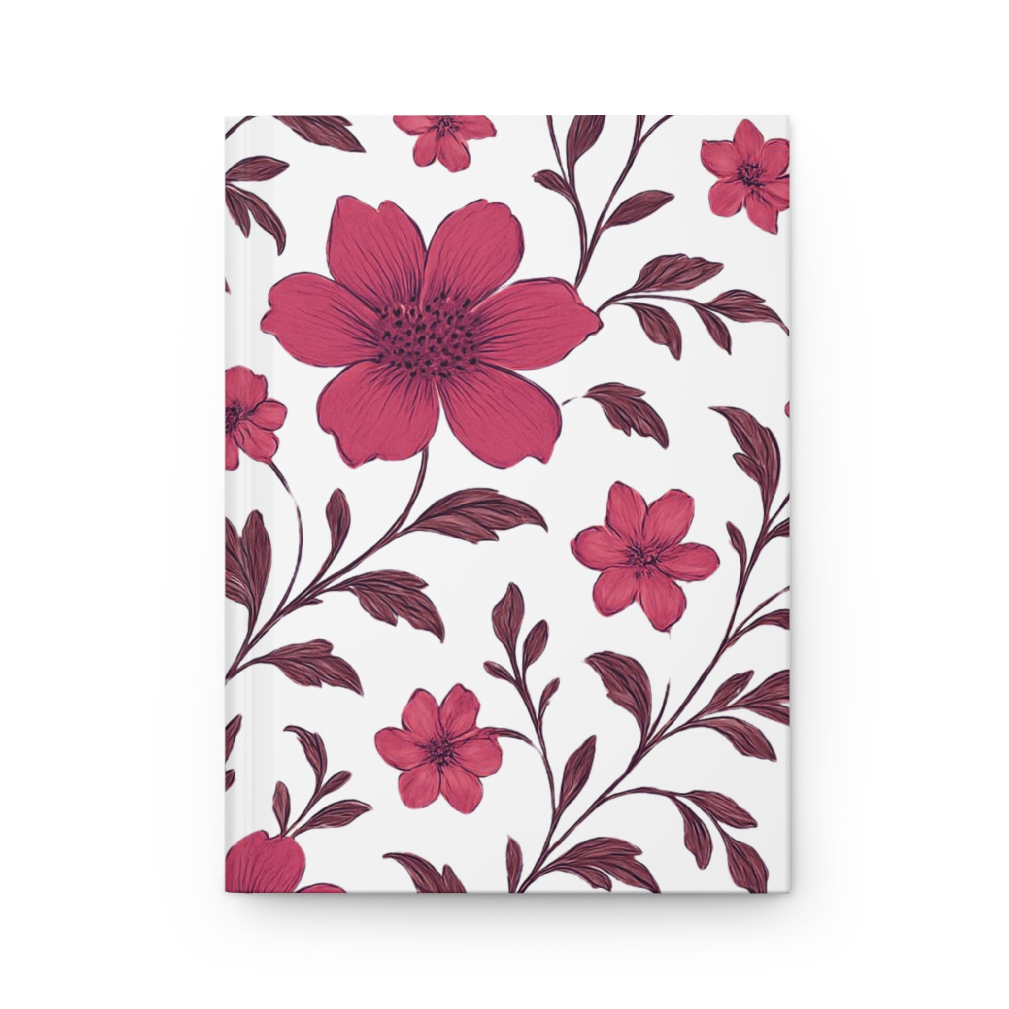 Floral Blossom Hardcover Journal — Pink Botanical Notebook for Notes & Gifts