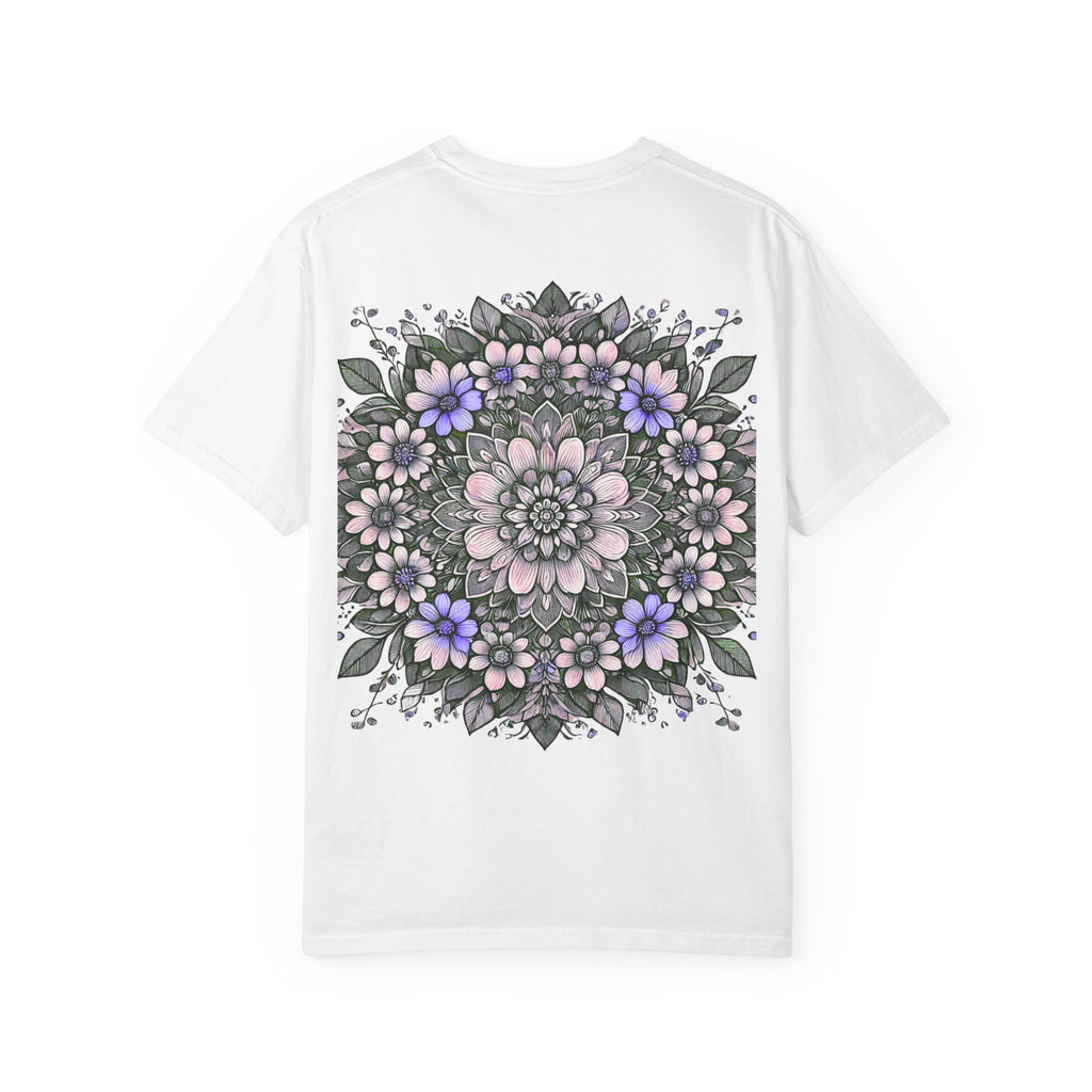 Floral Mandala T-Shirt — Pastel Garden Blossom Tee