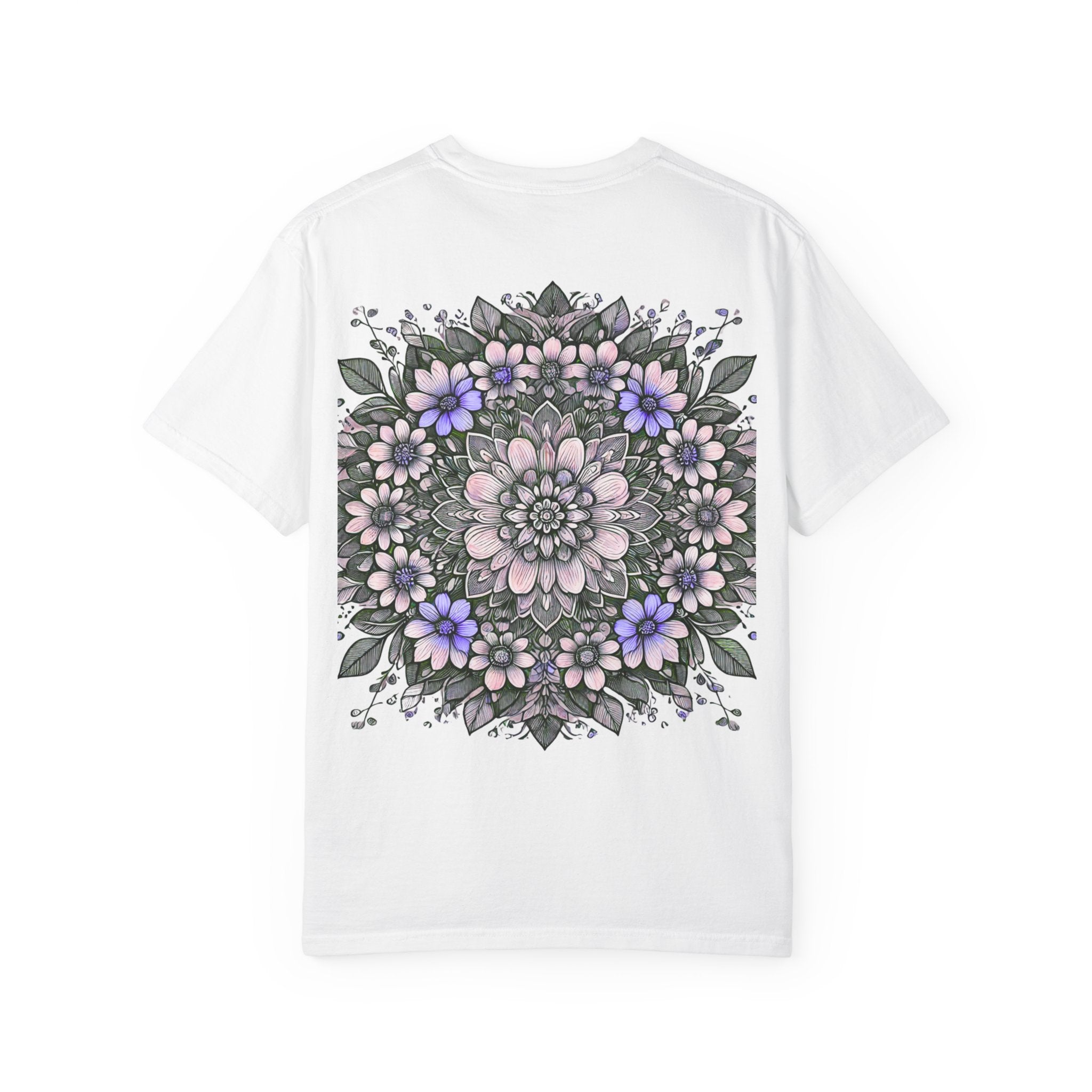 Floral Mandala T-Shirt — Pastel Garden Blossom Tee