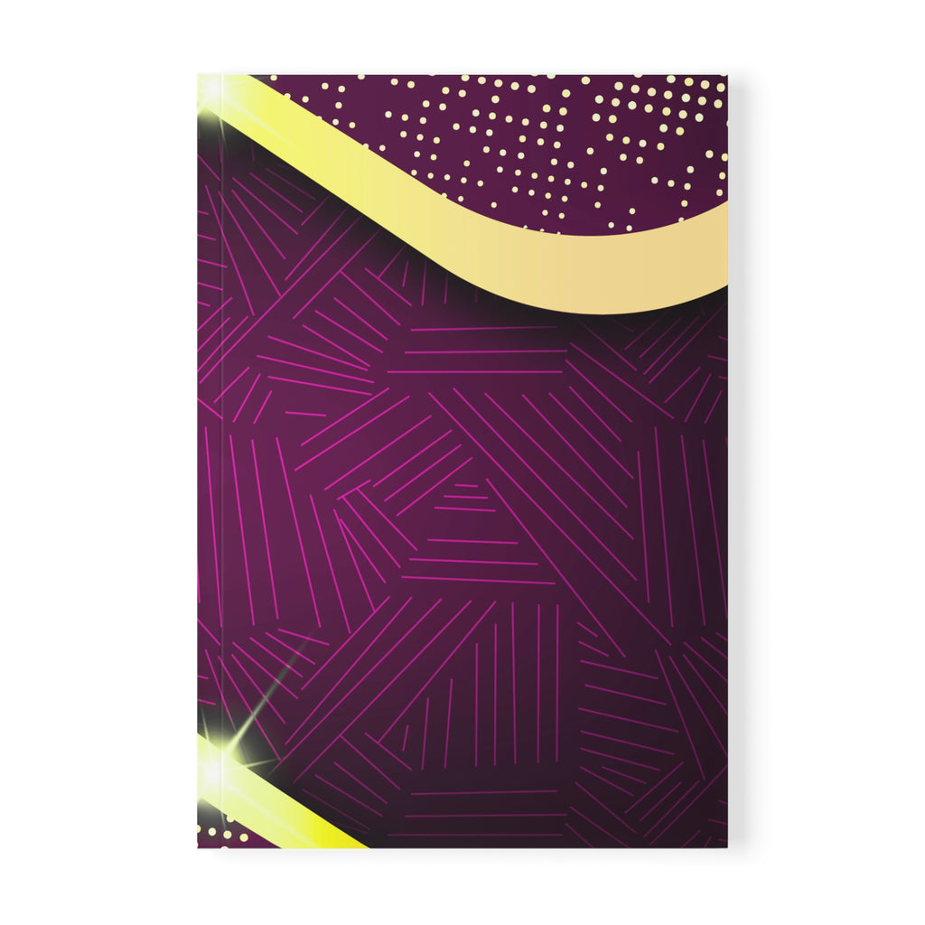A5 Purple & Gold Elegant Softcover Notebook