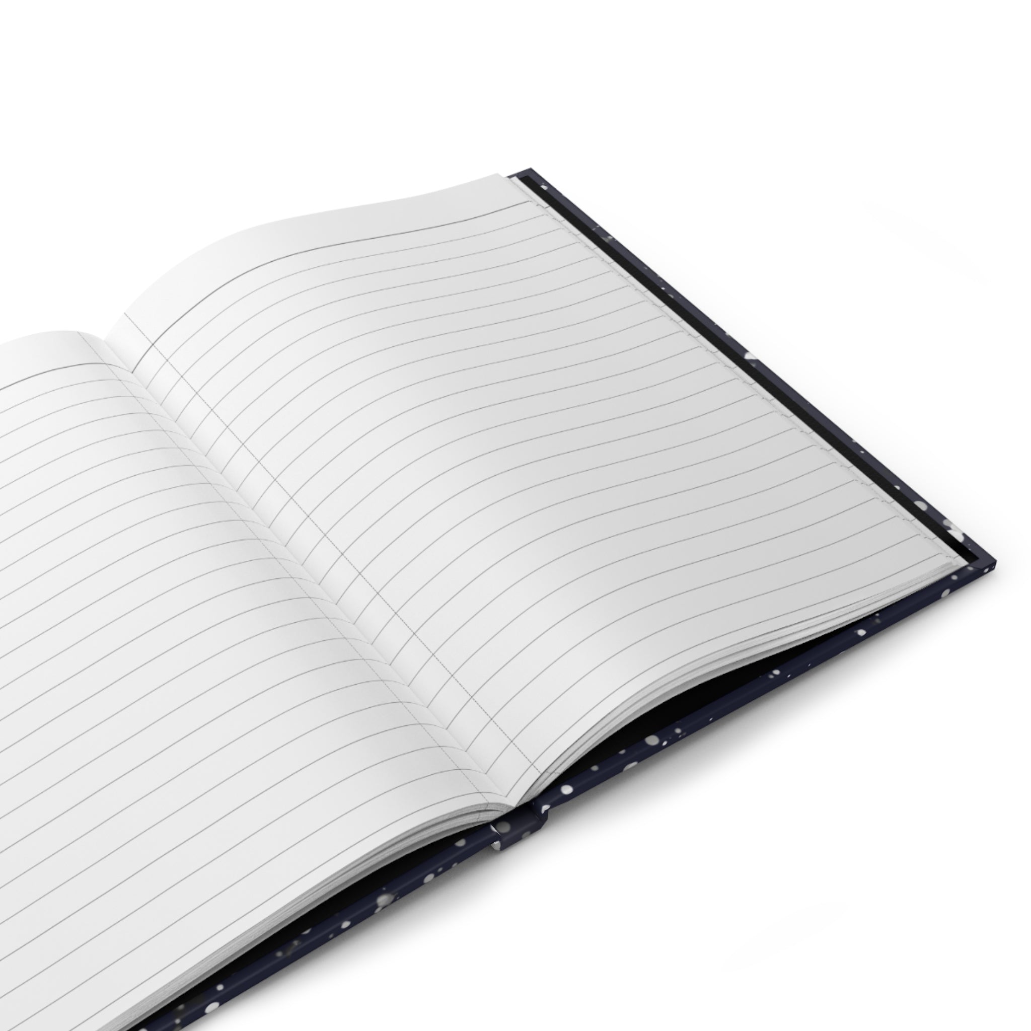 Composition Book Hardcover Journal – Navy Splatter Notebook for School, Writing, & Creative Notes