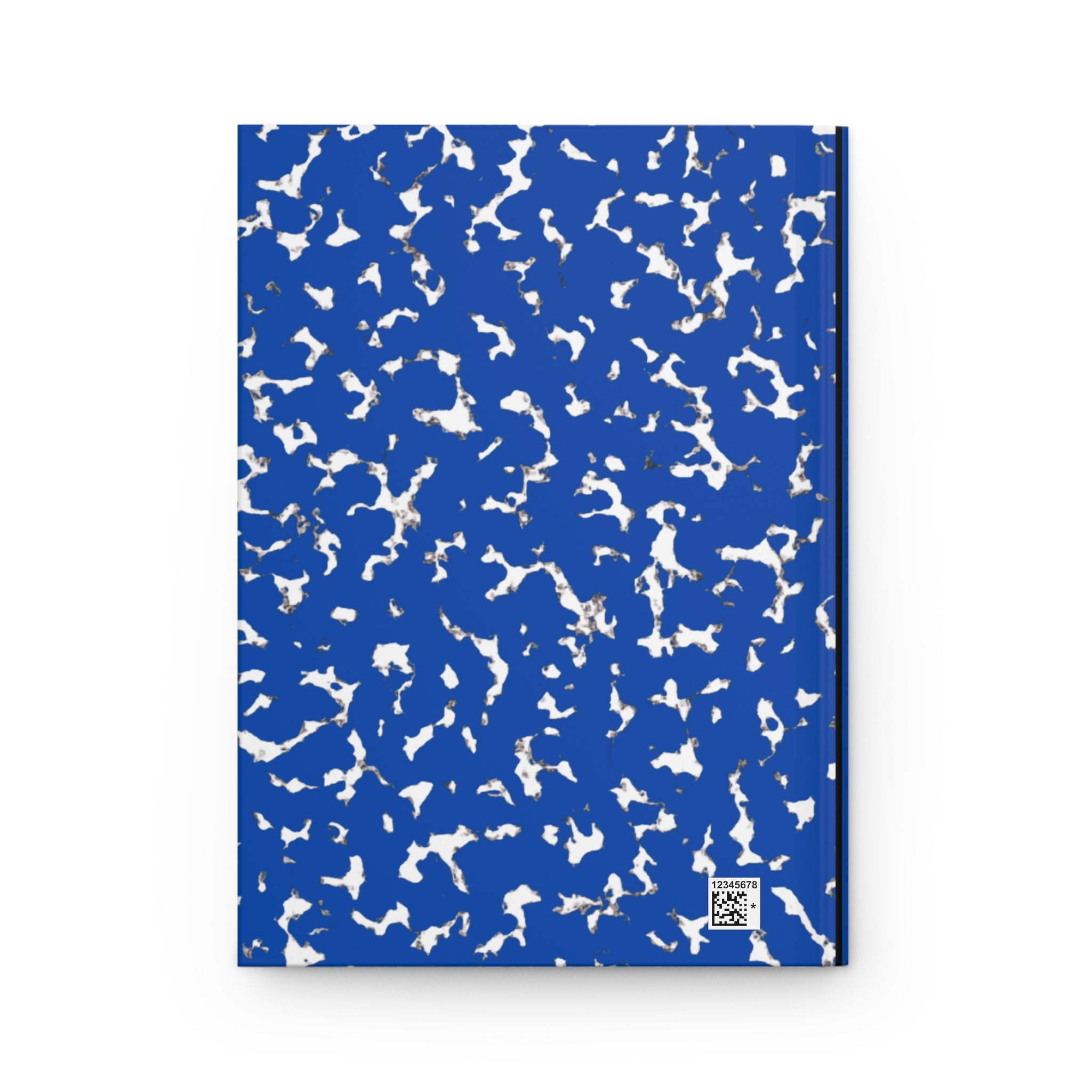 Blue Composition Hardcover Journal — "Composition Book" Classic Marble Notebook