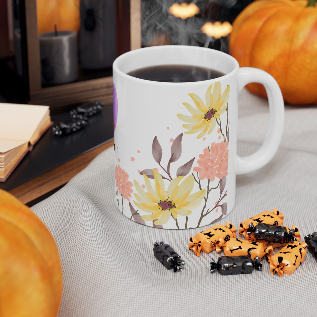 Mother's Day Floral Ceramic Mug - "Happy Mother's Day Mum"