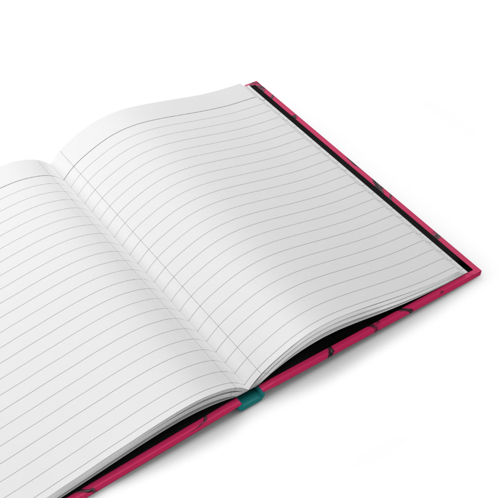 Composition Notebook Hardcover Journal — Pink Marble "Creative Vibe Publishing"