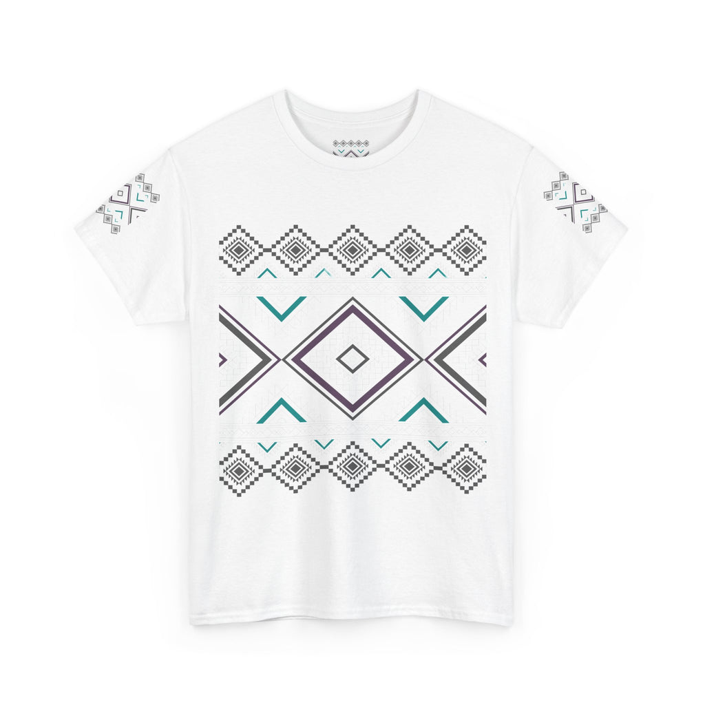 Geometric Aztec Tee — Tribal Diamond Pattern T-Shirt