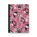 Floral Pattern Hardcover Journal — Pink Vintage Botanical Notebook