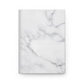 Marble Hardcover Journal — Minimal White Marble Notebook for Notes & Planning